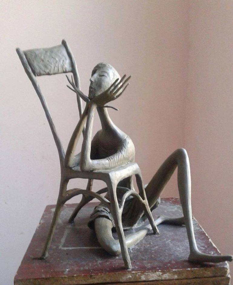Original Modern Nude Sculpture by Zakir Akhmedov