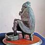 To order. The order is executed within a month and is sent to any part of the world.
The sick old man in 2016 Bronza 30x30x20 cm
The sick old man makes a hot water bath to warm up a bit. elderly osebenno always cold when they are sick