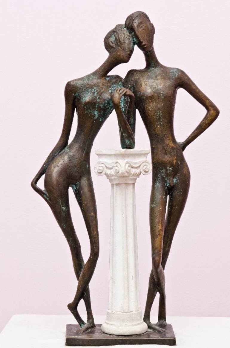 Original Figurative Erotic Sculpture by Zakir Akhmedov