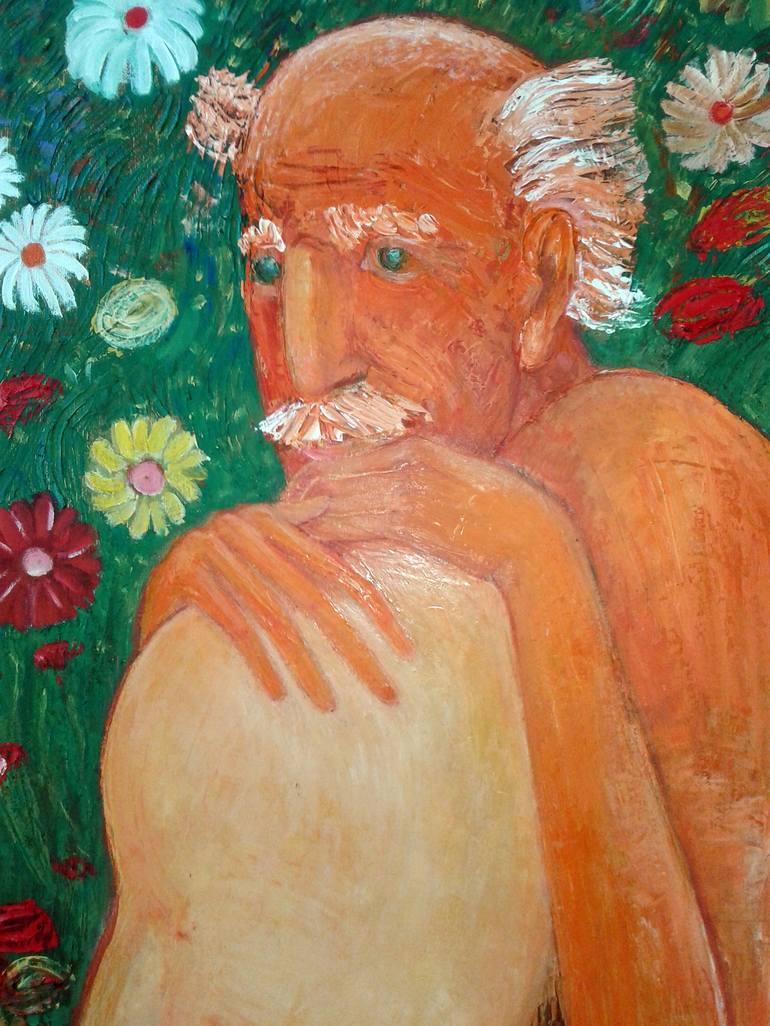 Original Impressionism Nude Painting by Zakir Akhmedov
