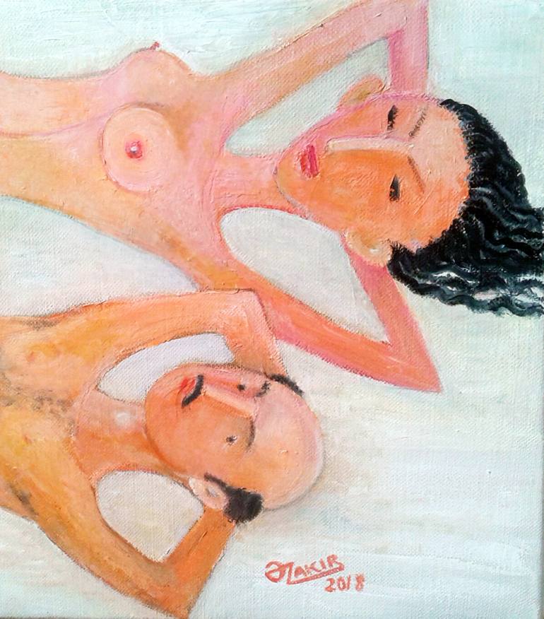 Original Modern Erotic Painting by Zakir Akhmedov