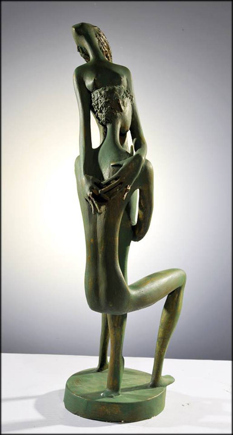 Original Abstract Expressionism Love Sculpture by Zakir Akhmedov
