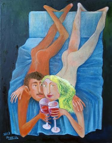 Original Surrealism Nude Paintings by Zakir Akhmedov