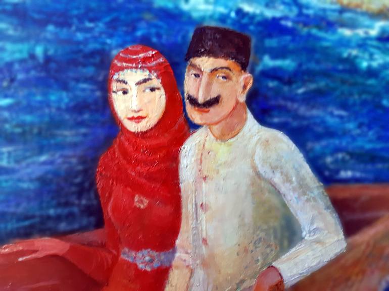Original Impressionism Family Painting by Zakir Akhmedov