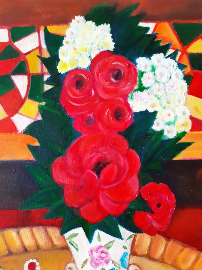 Original Floral Painting by Zakir Akhmedov