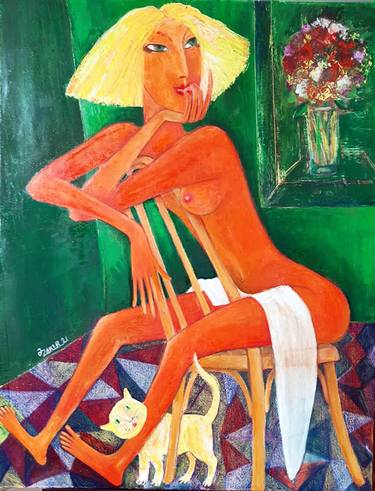 Original Figurative Nude Paintings by Zakir Akhmedov