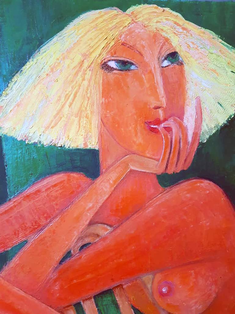 Original Nude Painting by Zakir Akhmedov