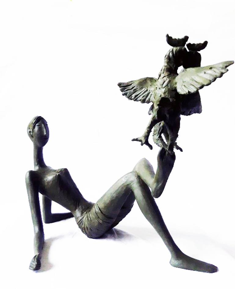 Original Contemporary Erotic Sculpture by Zakir Akhmedov