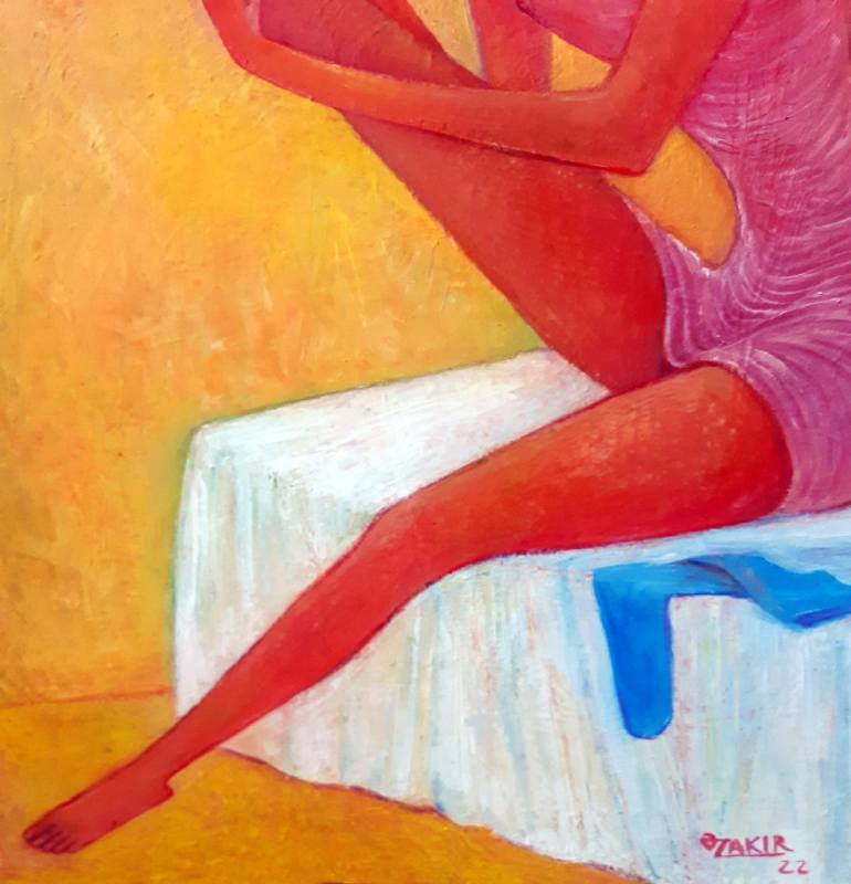 Original Contemporary Women Painting by Zakir Akhmedov