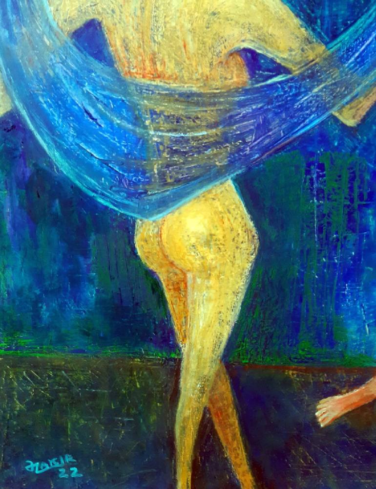 Original Fine Art Erotic Painting by Zakir Akhmedov