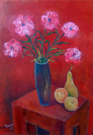 Red flowers and pear thumb