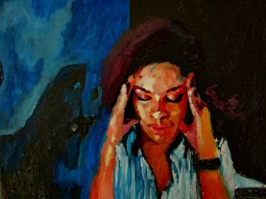Stress Painting by Artist Anthony Flake |