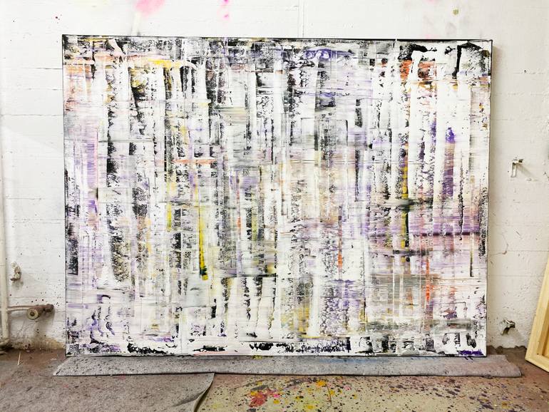 Original Abstract Expressionism Abstract Painting by Parscha Mirghawameddin