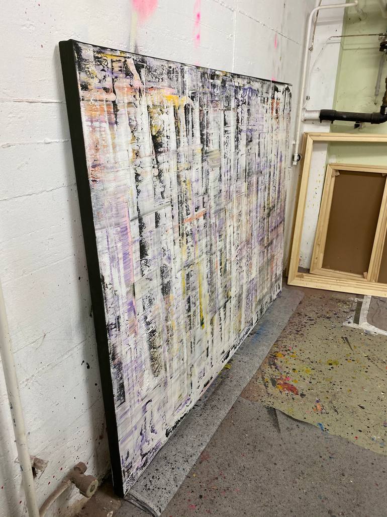 Original Abstract Expressionism Abstract Painting by Parscha Mirghawameddin