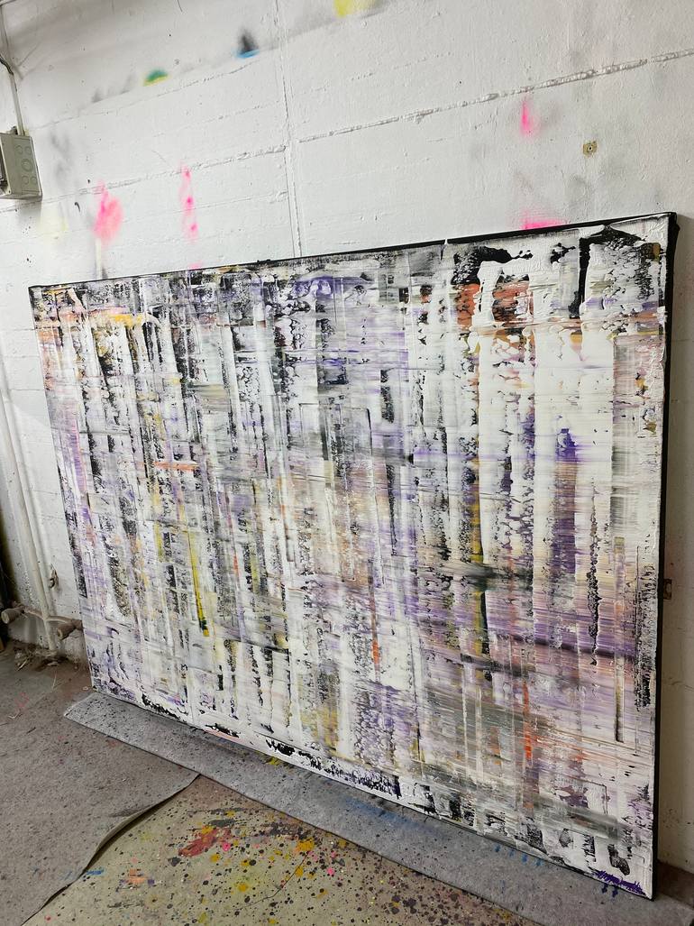 Original Abstract Expressionism Abstract Painting by Parscha Mirghawameddin