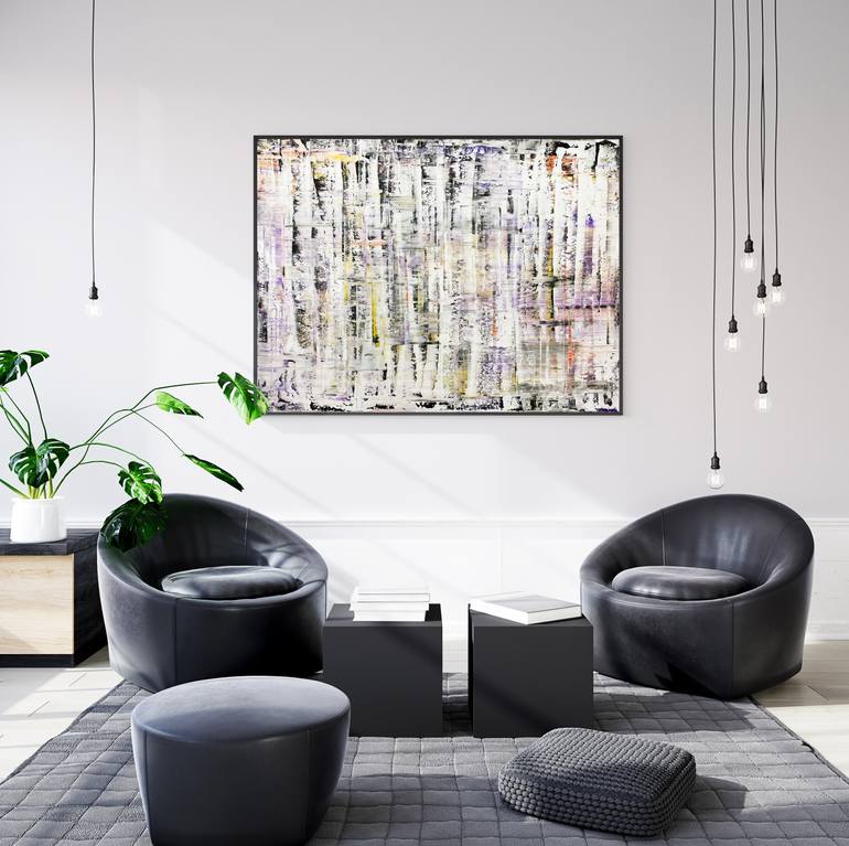 Original Abstract Expressionism Abstract Painting by Parscha Mirghawameddin