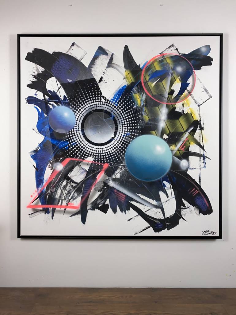 Original Modern Graffiti Paintings by Parscha Mirghawameddin