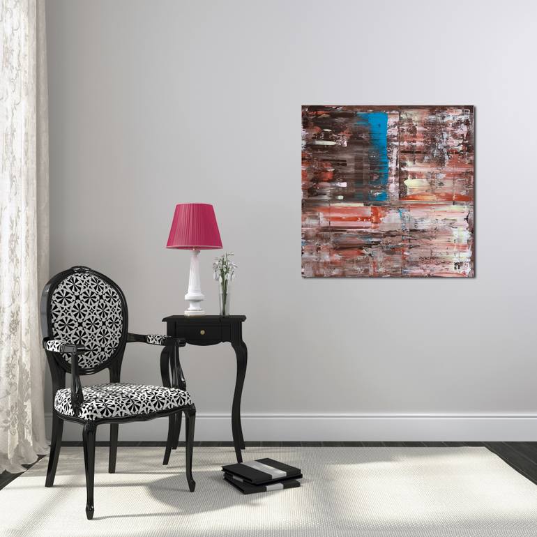 Original Abstract Expressionism Abstract Painting by Parscha Mirghawameddin
