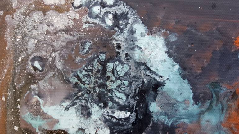 Original Abstract Expressionism Abstract Painting by Parscha Mirghawameddin