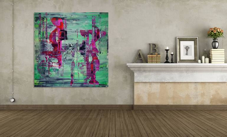 Original Abstract Painting by Parscha Mirghawameddin