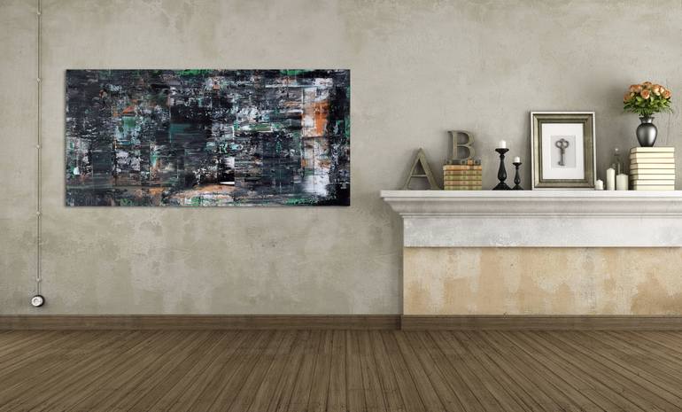 Original Abstract Expressionism Abstract Painting by Parscha Mirghawameddin