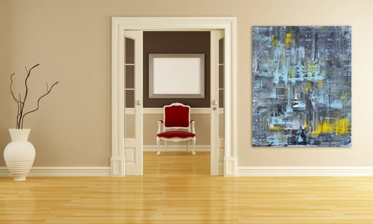 Original Abstract Expressionism Abstract Painting by Parscha Mirghawameddin