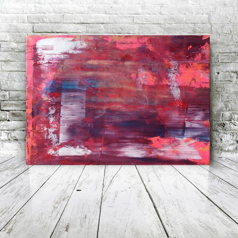 Original Abstract Expressionism Abstract Painting by Parscha Mirghawameddin