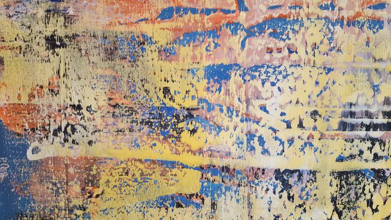 Original Abstract Expressionism Abstract Painting by Parscha Mirghawameddin