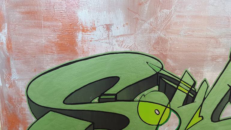 Original Street Art Graffiti Painting by Parscha Mirghawameddin