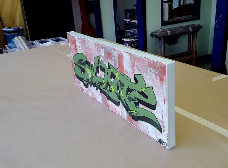 Original Street Art Graffiti Painting by Parscha Mirghawameddin