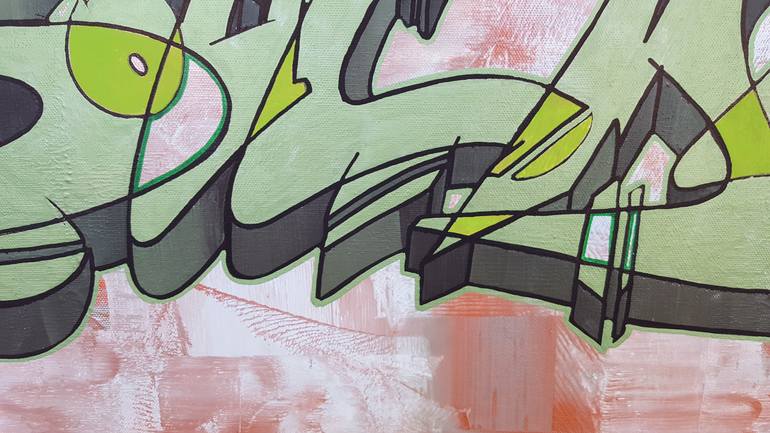 Original Street Art Graffiti Painting by Parscha Mirghawameddin