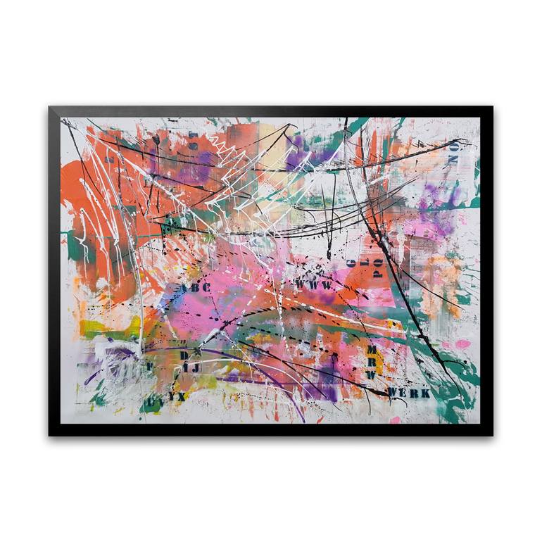 Original Abstract Painting by Parscha Mirghawameddin