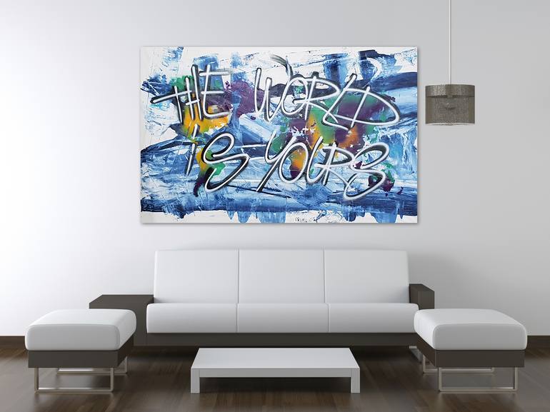 Original Modern Graffiti Painting by Parscha Mirghawameddin