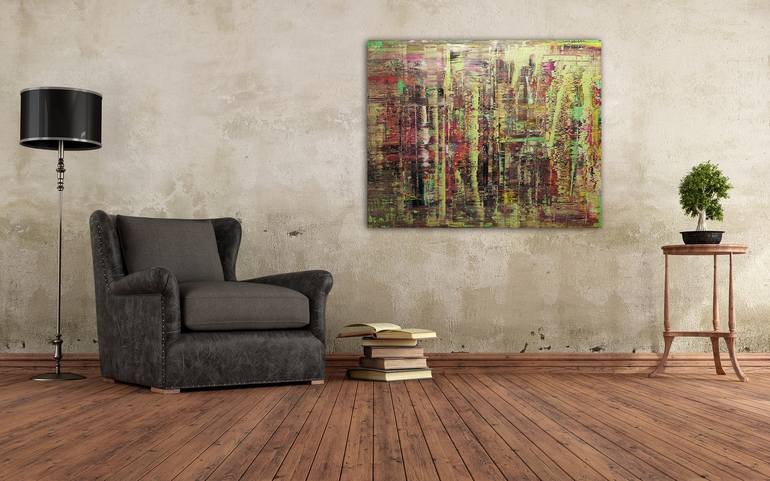 Original Abstract Painting by Parscha Mirghawameddin