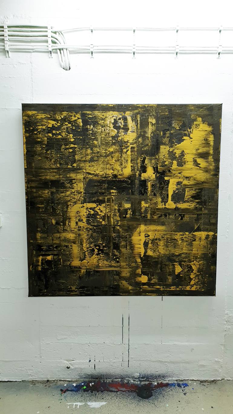 Original Abstract Expressionism Abstract Painting by Parscha Mirghawameddin