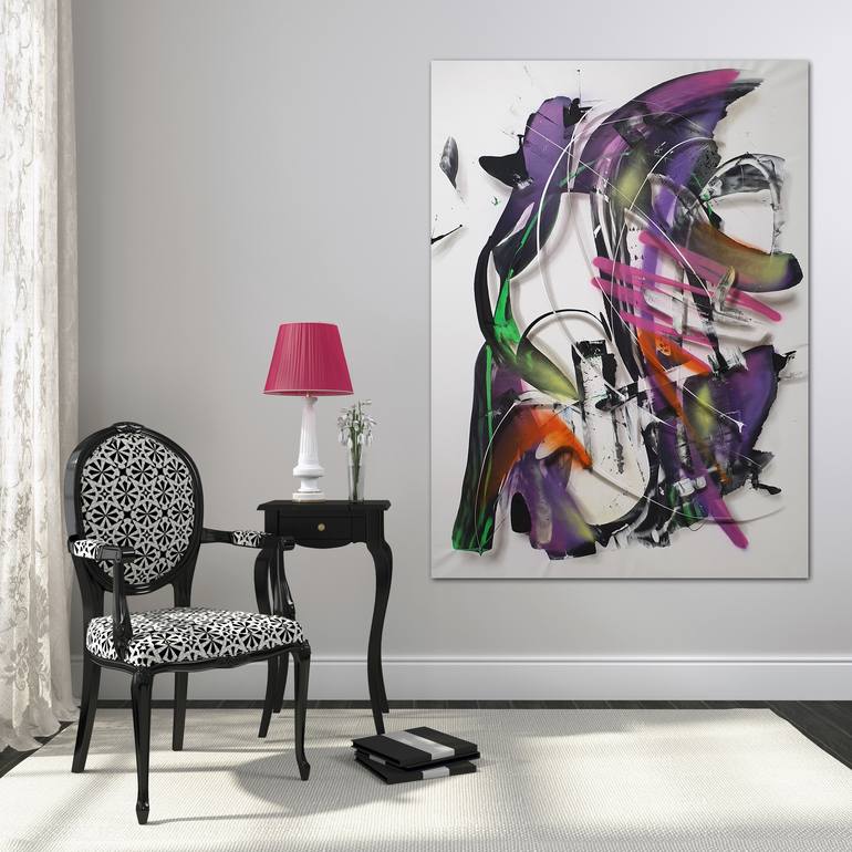 Original Abstract Painting by Parscha Mirghawameddin