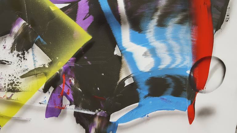 Original Abstract Expressionism Abstract Painting by Parscha Mirghawameddin