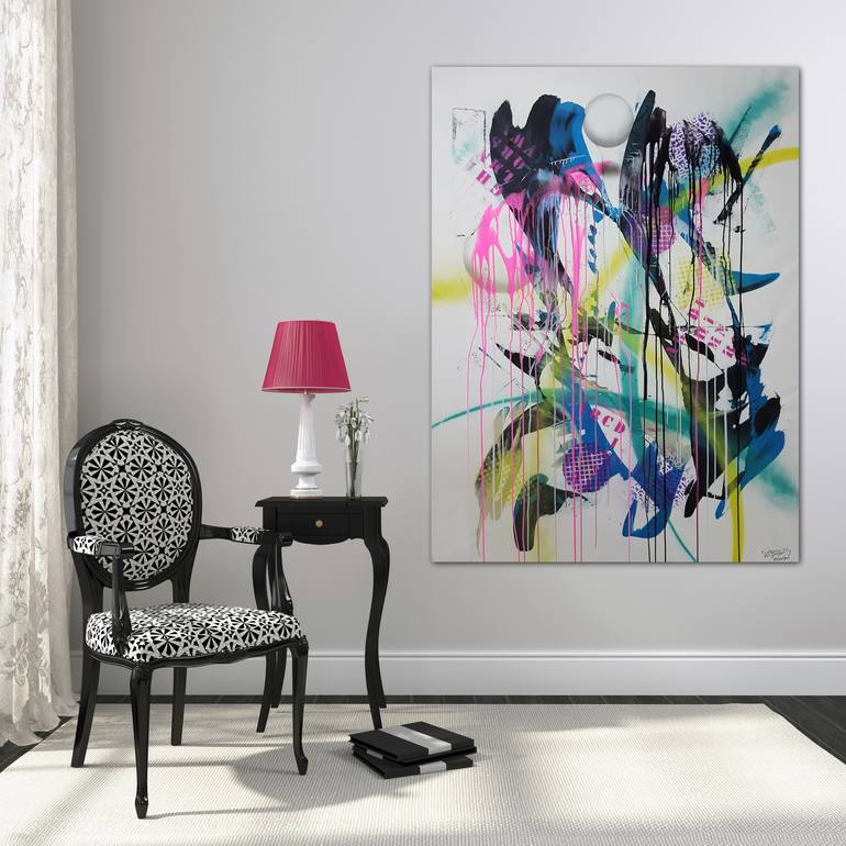 Original Abstract Painting by Parscha Mirghawameddin