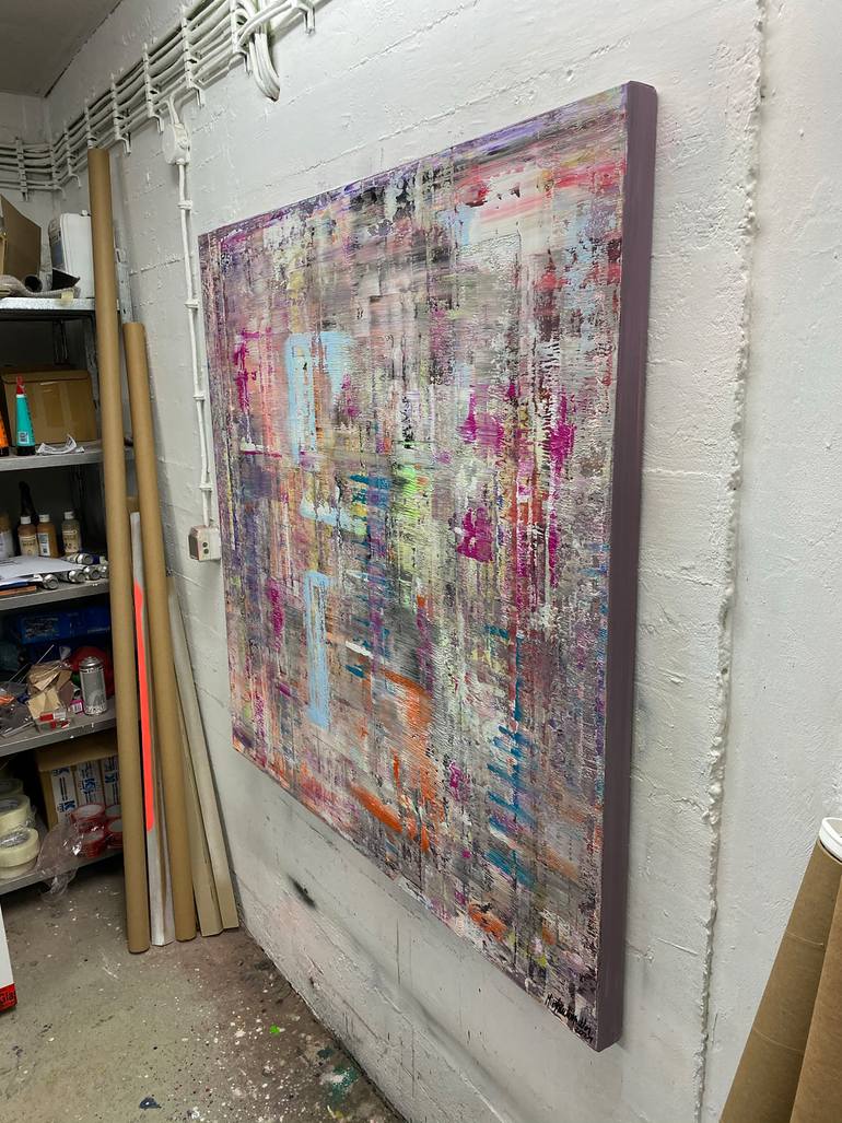 Original Abstract Expressionism Abstract Painting by Parscha Mirghawameddin