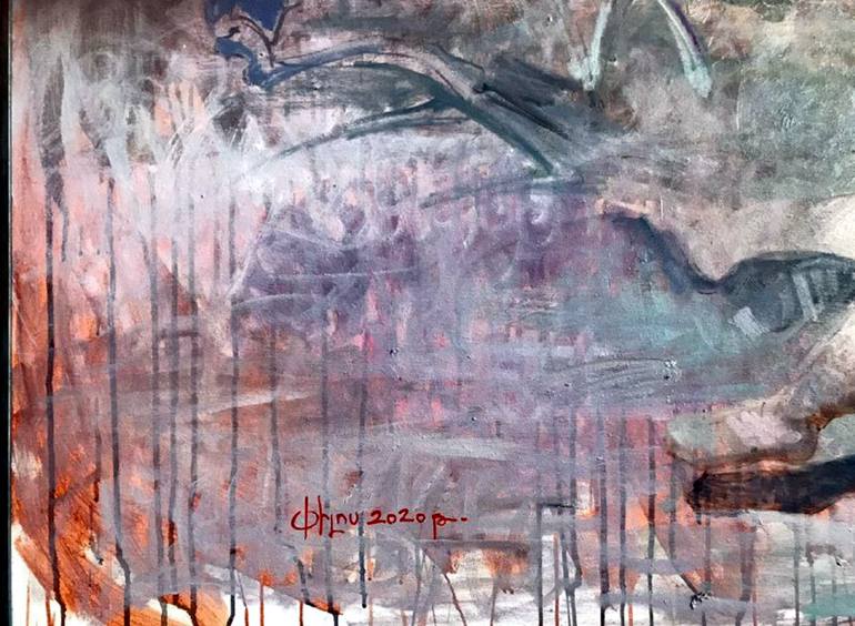 Original Expressionism Women Painting by Artak Pilosyan