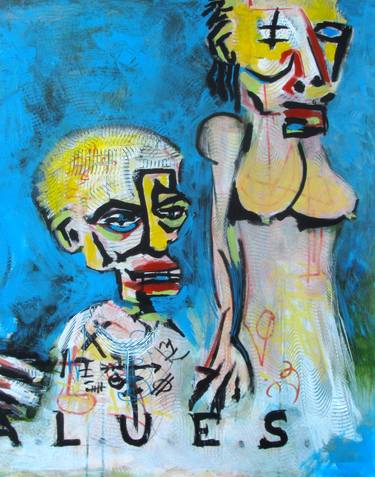 Original Expressionism People Paintings by Nez Peek