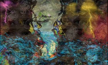 Saatchi Art Artist barrie seddon; Mixed Media, “water fall - Limited Edition of 1” #art