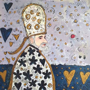 Original Figurative Men Painting by Fiorentina Giannotta