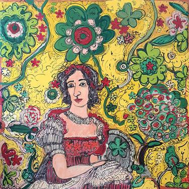Original Portraiture Women Painting by Fiorentina Giannotta