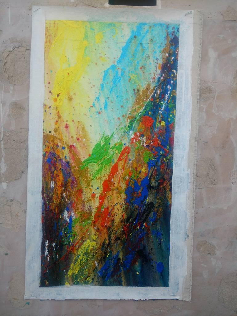 Original Abstract Expressionism Abstract Painting by Prithvi Kumar
