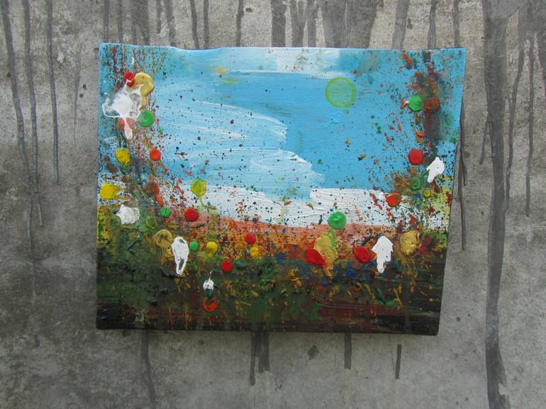 Original Abstract Landscape Painting by Prithvi Kumar