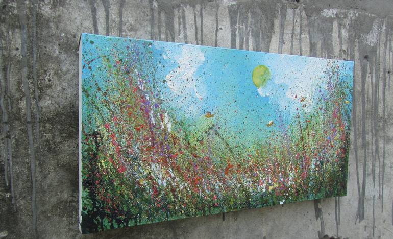 Original Abstract Expressionism Botanic Painting by Prithvi Kumar