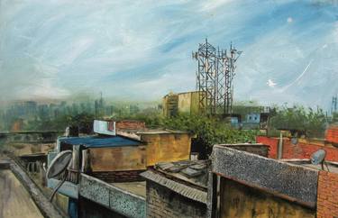 Print of Landscape Paintings by Prithvi Kumar