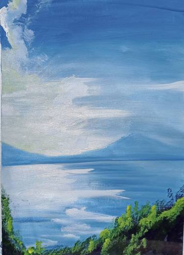 Seascape with Mountain thumb