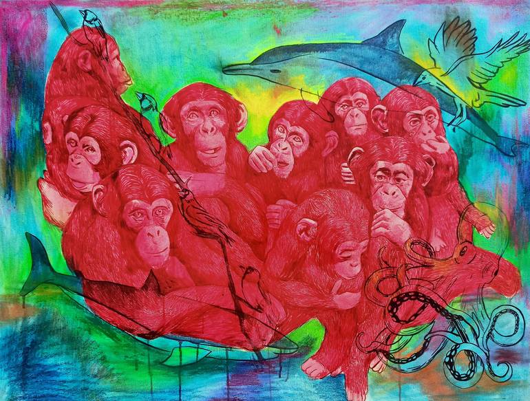 Print of Modern Animal Paintings by Prithvi Kumar